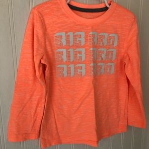 Boys long sleeve neon graphic shirt